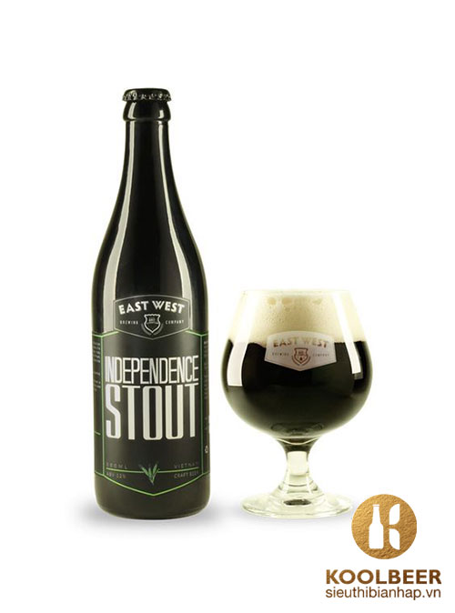 Bia East West Independence Stout 12% - Chai 500ml