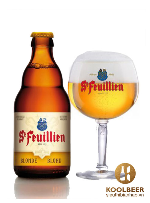 Bia St Feuillien Blond 7,5% - Bia Bỉ nhập khẩu tại HCM