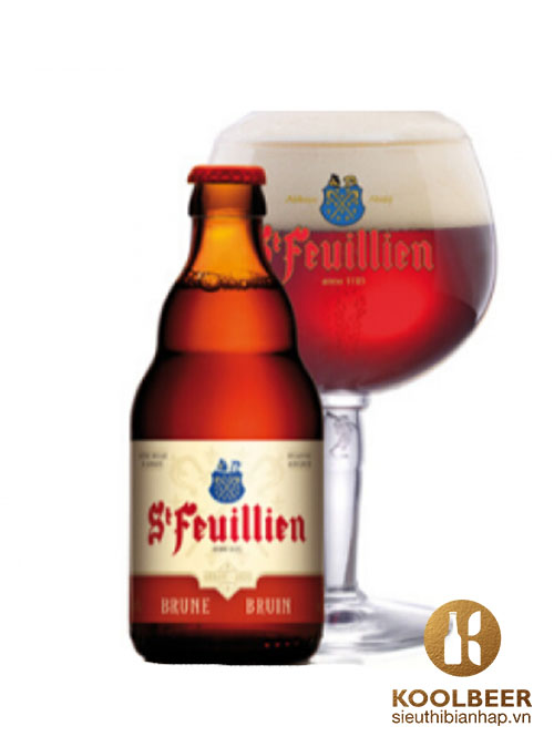 Bia St Feuillien Brune 8,5% - Bia Bỉ nhập khẩu tại HCM