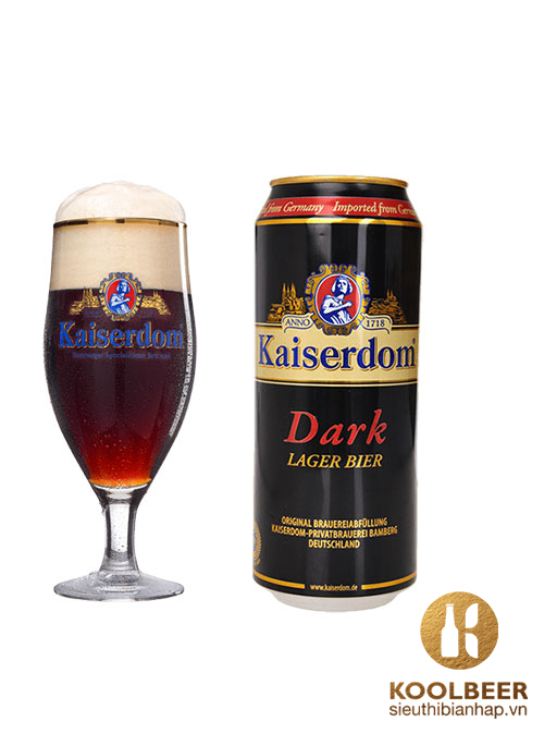 Bia Kaiserdom Dark Lager 4.7% - Lon 500ml - Bia Đức Nhập Khẩu TPHCM