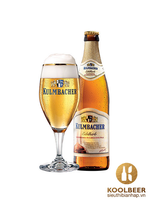 Bia Kulmbacher Pils Edelherb 4.9% - Chai 500ml - Bia Đức Nhập Khẩu TPHCM
