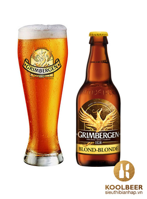 Bia Grimbergen Blonde 6.7% - Chai 330ml - Bia Bỉ Nhập Khẩu TPHCM