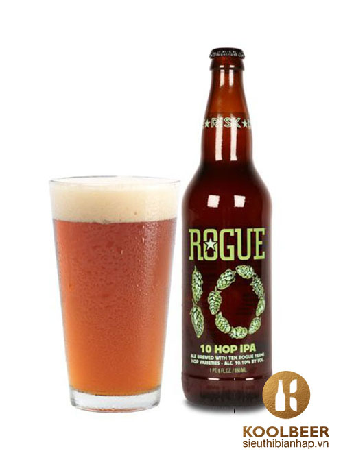 Bia Rogue 10 Hop IPA 10.10% - Chai 650ml - Siêu thị bia nhập HCM