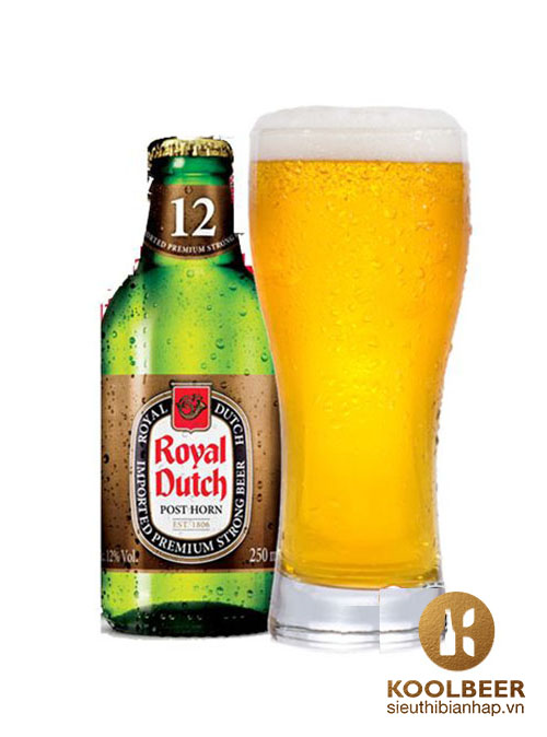 Bia Royal Dutch Gold Super Strong 12% – Thùng 20 Chai 250ml - Siêu thị bia nhập HCM