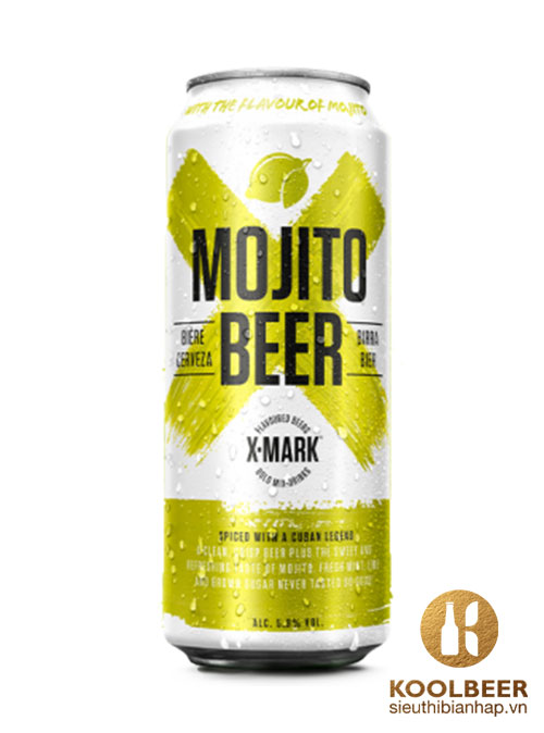 Bia X - Mark Mojito Beer 5.9% - Lon 500ml - Bia Pháp Nhập Khẩu TPHCM