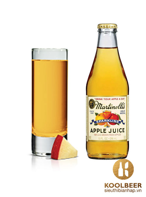 Nước Ép Martinelli's Gold Medal Apple Juice Có Gas - Chai 296ml - Nước Ép Mỹ Nhập Khẩu TPHCM