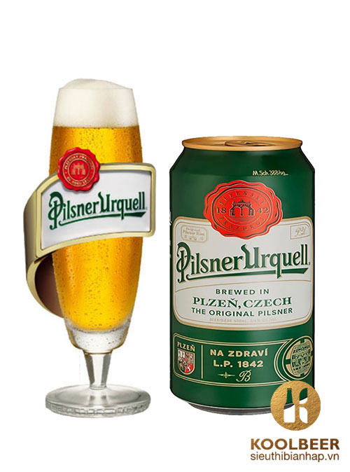 Bia Pilsner Urquell 4.4% - Lon 330ml - Bia Tiệp Nhập Khẩu TPHCM