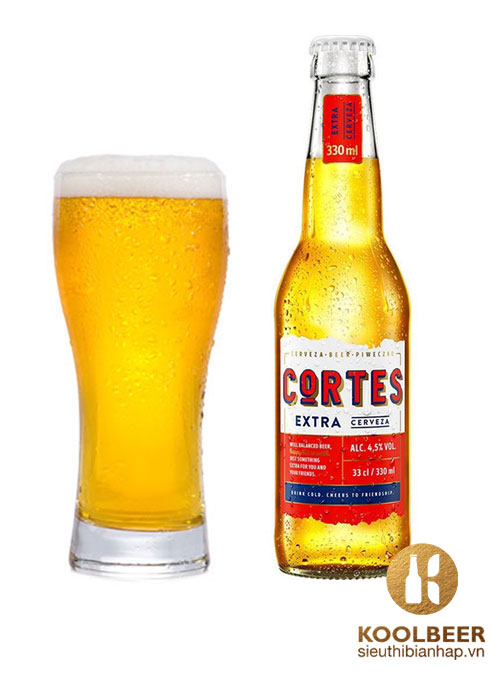 Bia Cortes Extra 4.5% - Chai 330ml - Bia Ba Lan Nhập Khẩu TPHCM