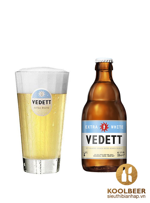 Bia Vedett Extra White 4,7% - Chai 330ml