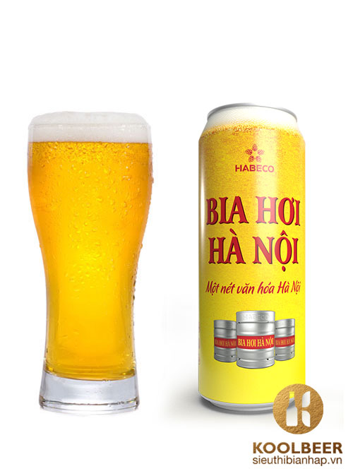 Bia Hơi Hà Nội 4.1% - Lon 500ml - Đại Lý Bia TPHCM