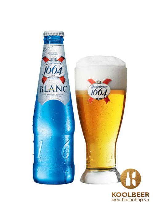 Bia Kronenbourg 1664 Blanc Liên Doanh 5% – Đại Lý Bia Nhập Khẩu TPHCM
