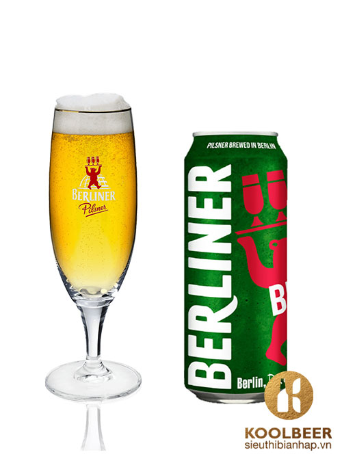 Bia Berliner Pils 5% - Lon 500ml - Bia Đức Nhập Khẩu TPHCM
