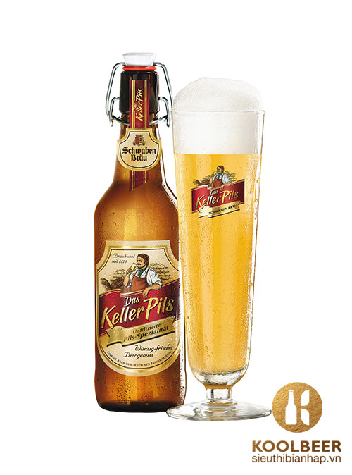 Bia Schwaben Bräu Das Keller Pils 5% - Bia Đức Nhập Khẩu TPHCM