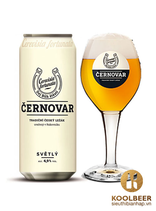 Bia Cernovar Premium Pale Lager 4.9% - Lon 500ml - Bia Tiệp Nhập Khẩu TPHCM
